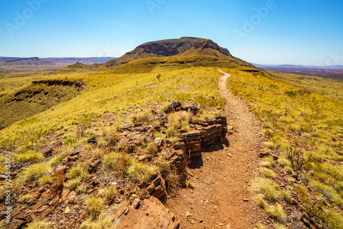 hiking on mount bruce in karijini national park, western australia 17