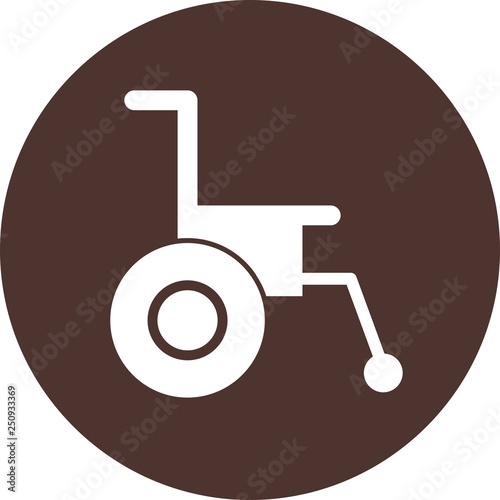 Vector Wheel chair Icon