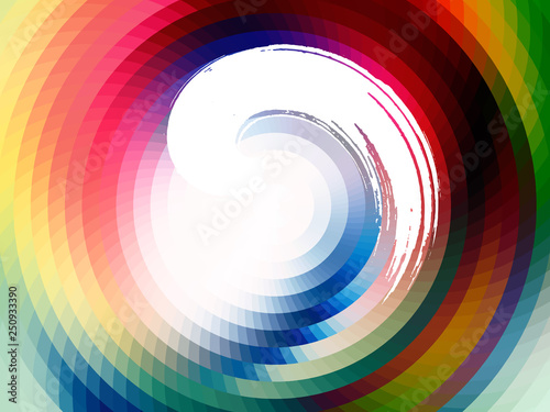 twisted brush, vector