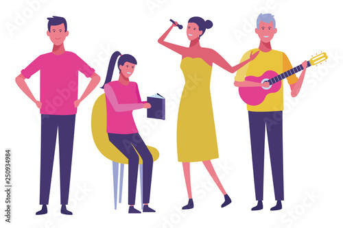young people cartoon