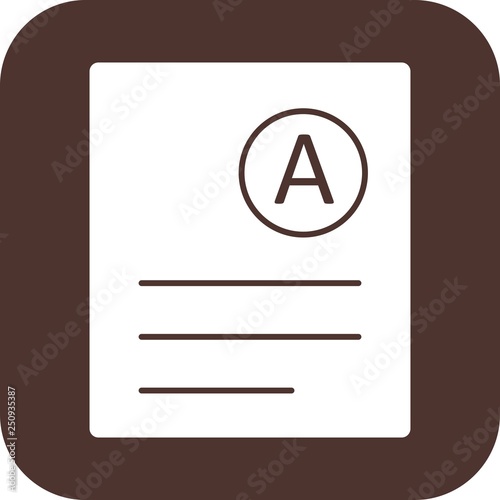 Vector A Grade Icon