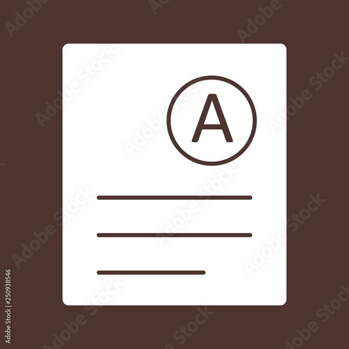 Vector A Grade Icon