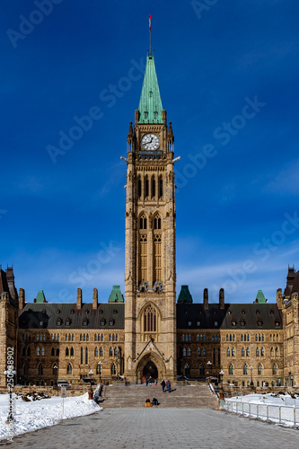 Wallpaper Mural Ottawa CANADA - February 17, 2019: Federal Parliament Building of Canada in Ottawa, North America Torontodigital.ca