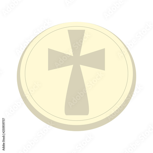 Isolated host icon. Holy week. Vector illustration design