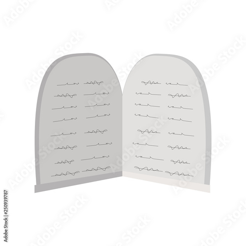 Tables stone of the law. Vector illustration design