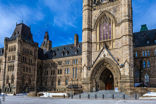 Ottawa CANADA - February 17, 2019: Federal Parliament Building of Canada in Ottawa, North America photo