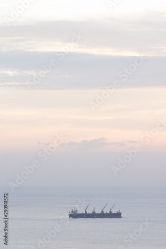 boat on the sea sunset sea © Gao