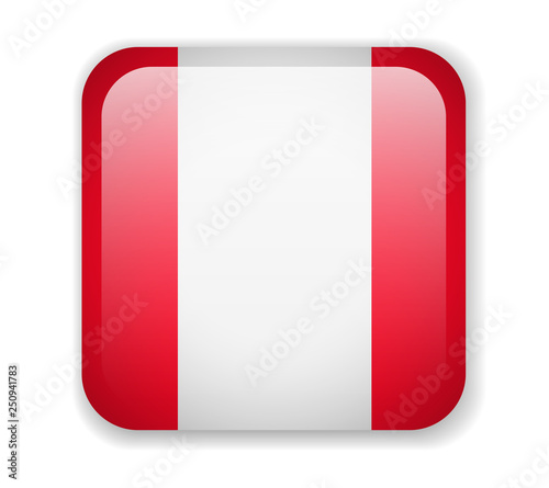 Free Download Peru flag bright square icon. Vector Illustration - GFXLoad