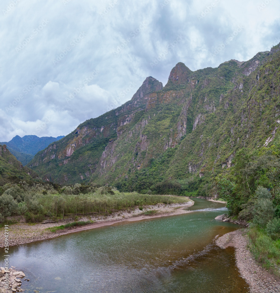 road to hydroelectric, train tracks, Machu Picchu, Peru