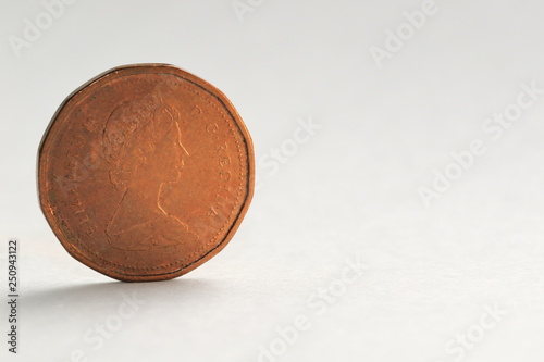 カナダの廃止硬貨、1セントコイン（表面）