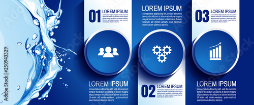 infographics business, process chart design template for presentation, abstract timeline elements, You can place relevant content in the area, vector illustration.