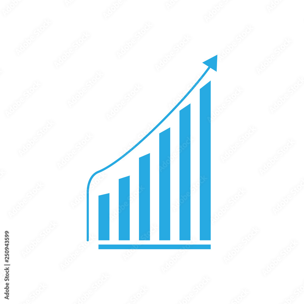 Isolated success business graph. Vector illustration design Isolated success business graph. Vector illustration design