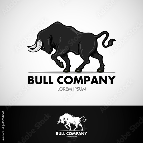 Black Bull Company Logo Design