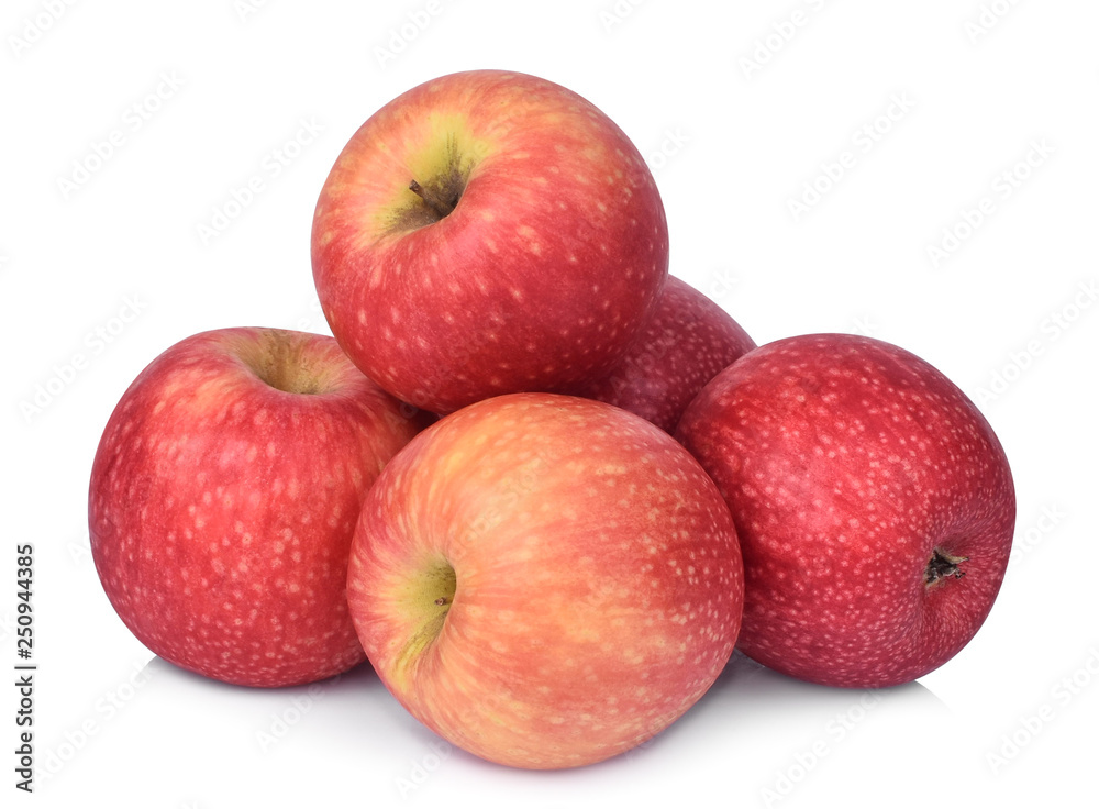 pile of pink lady apple isolated on white background pile of pink lady apple isolated on white background