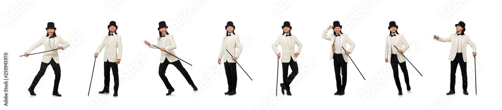 Collage of young man in suit