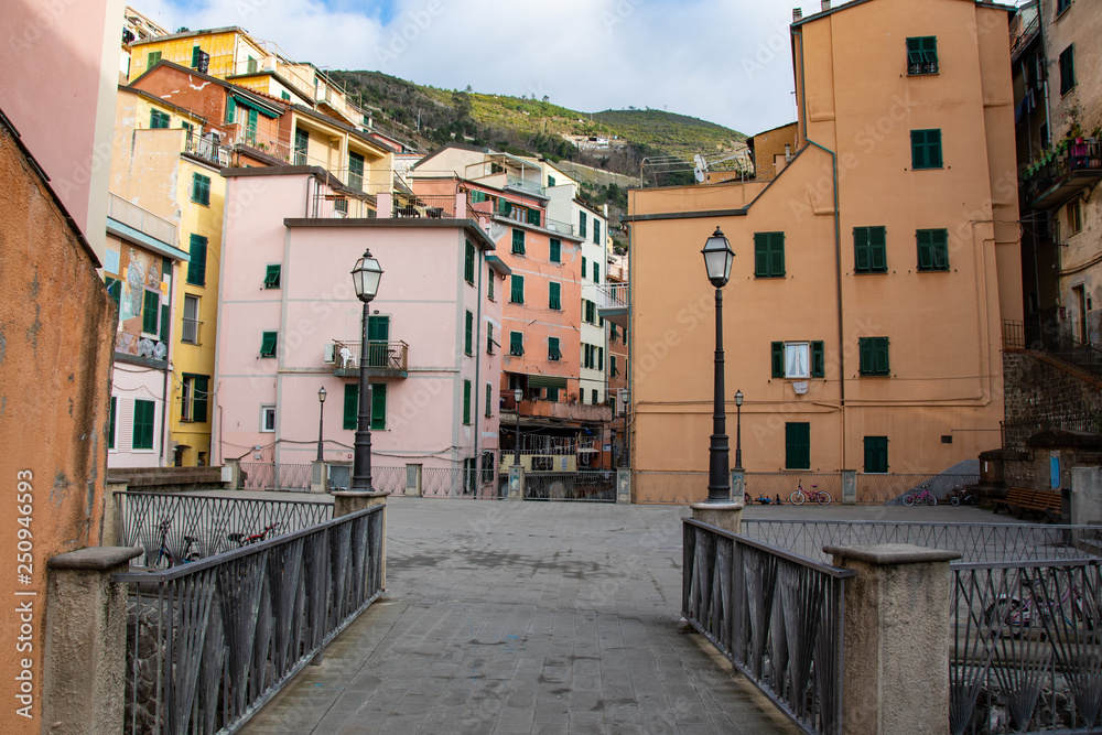 houses in Riomaggiore town at the italian tuscany take 2