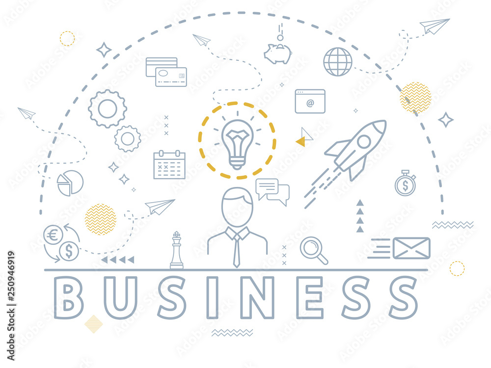 Business Icon Concept.vector illustration. EPS 10 Business Icon Concept.vector illustration. EPS 10