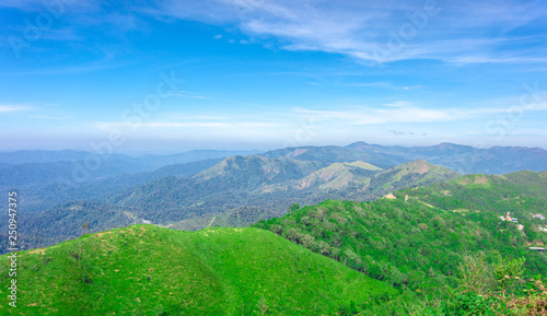 Sunrise scenery on the mountain at Khao Chang Phueak Karnchanaburi