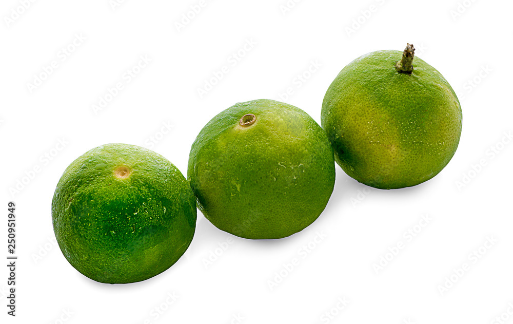 Fresh lime isolated on white background Fresh lime isolated on white background