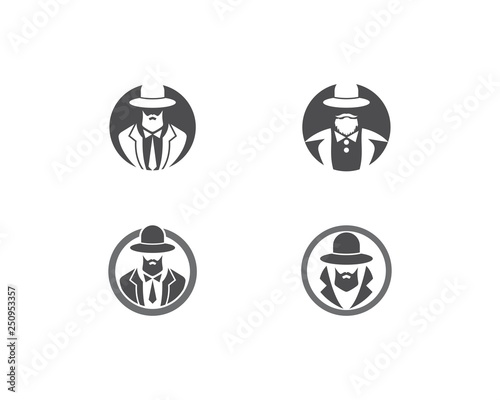 Detective logo vector