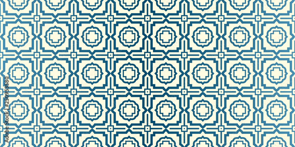 Vector Seamless Traditional Geometric Patterns In Pastel Colors. Endless Texture Can Be Used For Paper Or Scrapbooking. Blue oatmilk color