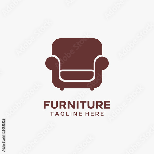 Sofa furniture logo design