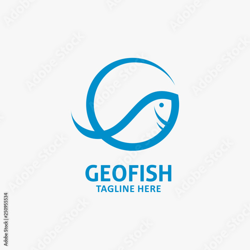 Photography Letter G fish logo design