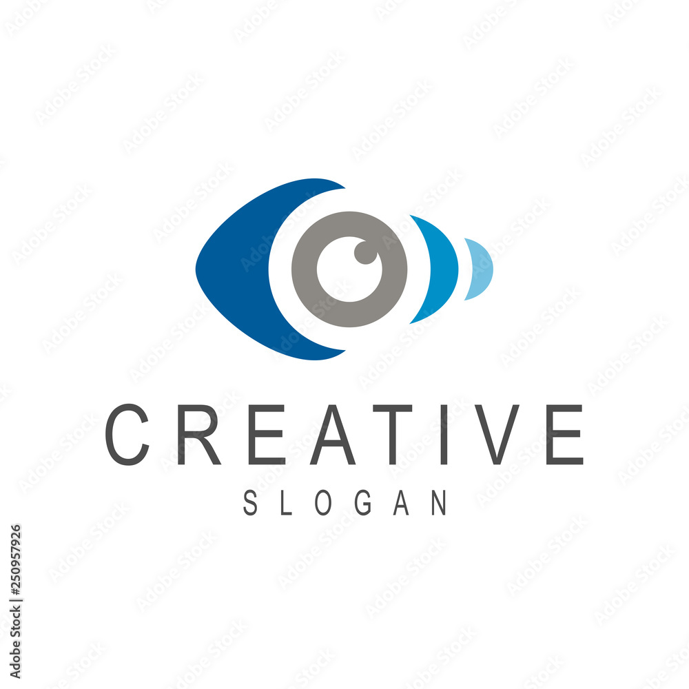 fish eye creative logo design