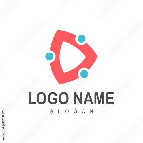 people play logo template