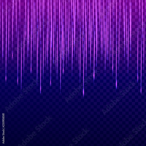 Science and technology concept digital shiny rays illustration on blue png background.