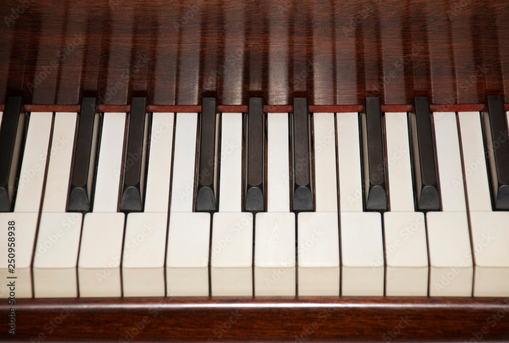 Close up of piano keys Close up of piano keys