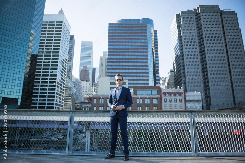 Portrait of businessman in city Portrait of businessman in city