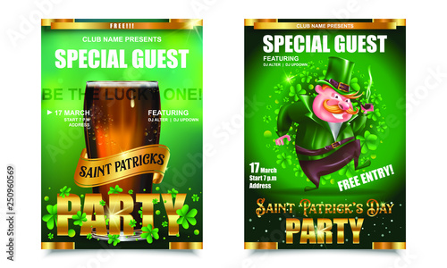 SAINT PATRICK'S DAY PARTY POSTER DESIGN