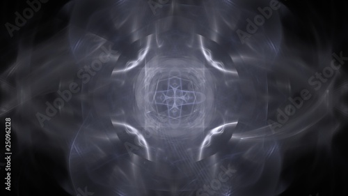 Fantasy chaotic colorful fractal pattern. Abstract fractal shapes. 3D rendering illustration background or wallpaper