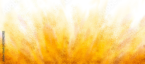 Exploding yellow powder