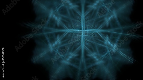 Fantasy chaotic colorful fractal pattern. Abstract fractal shapes. 3D rendering illustration background or wallpaper