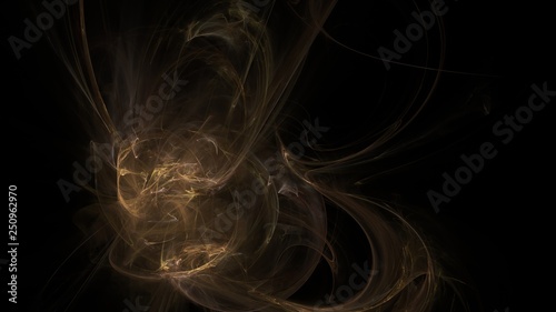 Fantasy chaotic colorful fractal pattern. Abstract fractal shapes. 3D rendering illustration background or wallpaper