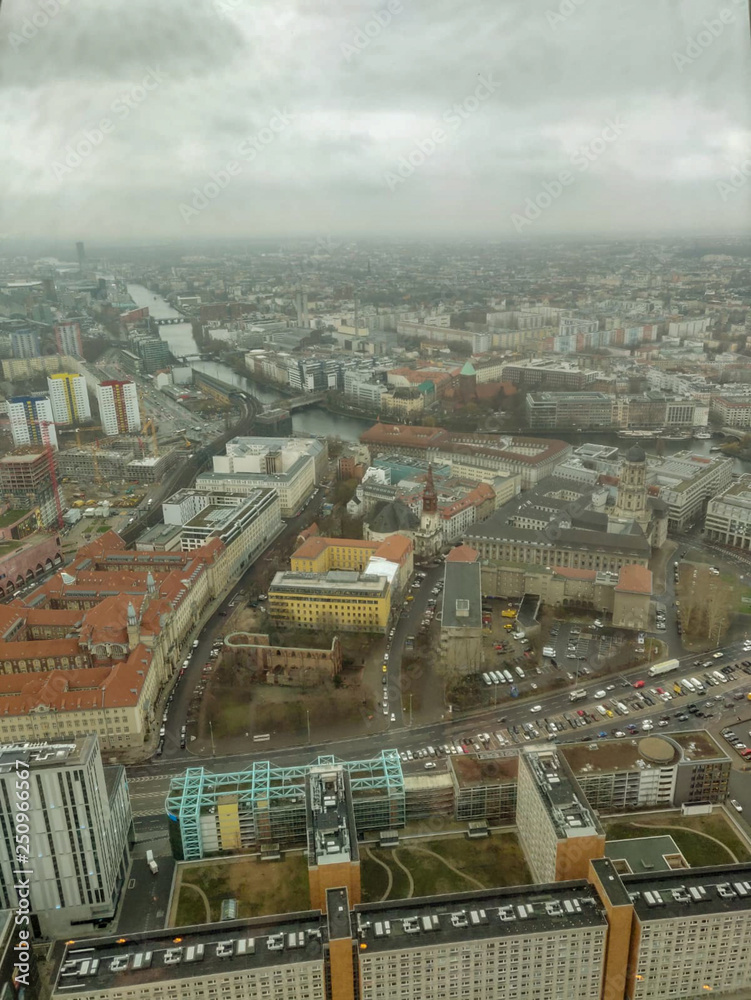 Rainy weather in Berlin  