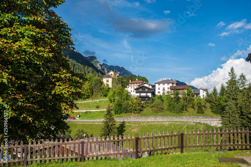 Warm colors of a late summer sunset in Sappada photo