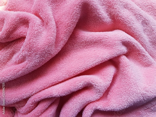 Pink soft fleece texture. 