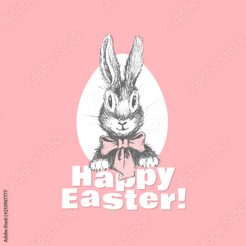 Funny easter bunny