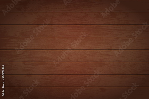 Wooden background. Vector texture of brown table.