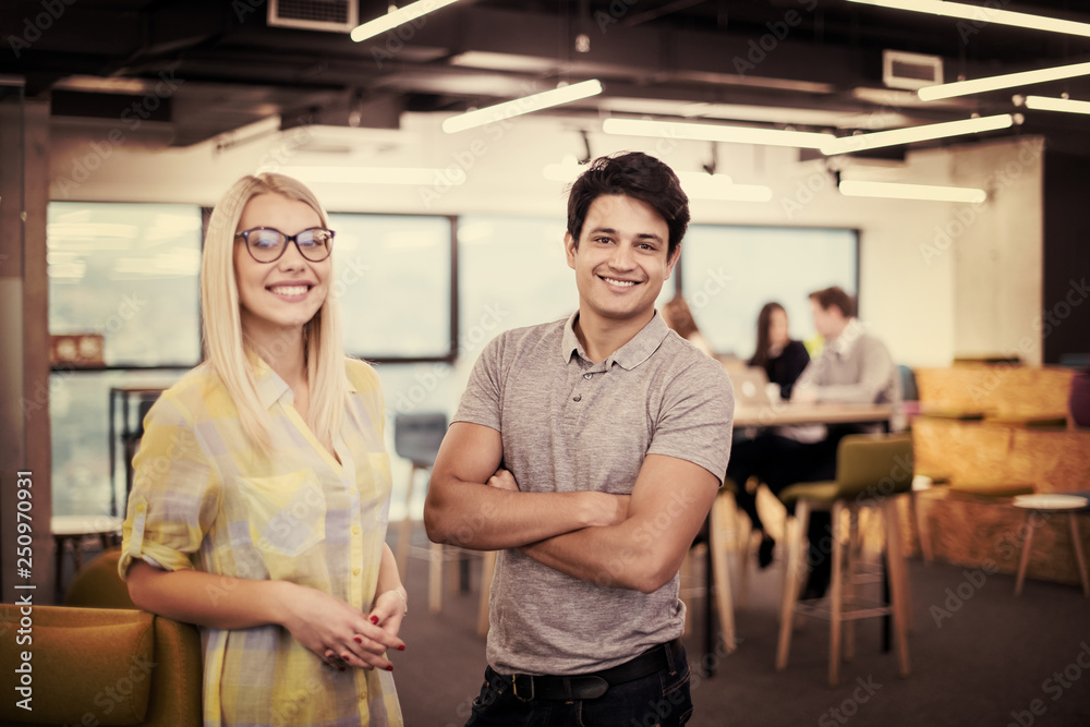 Portrait of successful Business couple Portrait of successful Business couple