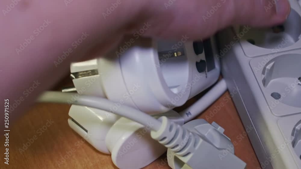 Electrical appliances plugs and wattmeter Electrical appliances plugs and wattmeter