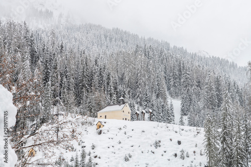 Snow magic. Walk in the ancient village of Sappada. Friuli © Nicola Simeoni