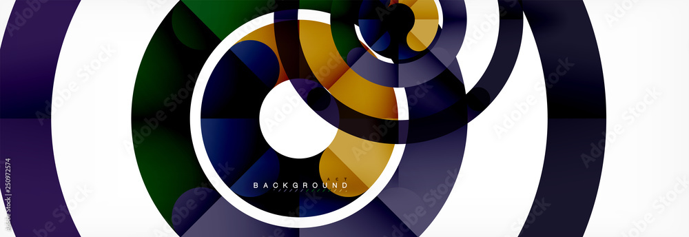 Round linear circle shapes background Round linear circle shapes background