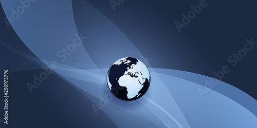 Earth Globe Design - Global Business, Technology, Globalisation Concept, Vector Template 