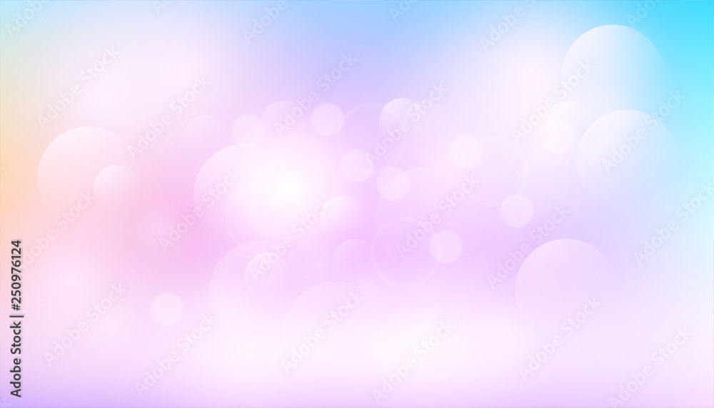 bokeh on pastel color
