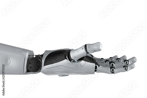 Robotic hand isolated