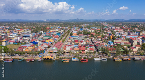 Kampot at Cambodia on Feb 20 , 2019 . Kampot city is a sea city at Cambodia .  photo